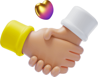 Handshake with heart